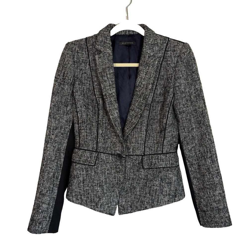 Elie Tahari Wool Blend Womens 6 Blazer